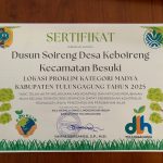 JUARA 2 LOKASI PROKLIM KATEGORI MADYA KAB TULUNGAGUNG TAHUN 2025